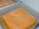 Kek oren klasik moist dalam loyang