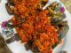 Ikan keli goreng berlado atas pinggan nasi, sambal merah menyengat dan garing sempurna