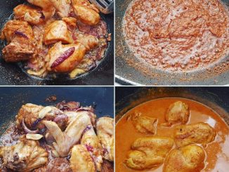 Kari ayam simple dengan kuah pekat, dimasak cepat menggunakan rempah Baba's