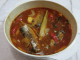 Tomyam sardin masam pedas dengan serai, daun limau purut, tomato dan baby corn