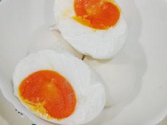 Telur itik segar sebelum proses dibuat telur masin