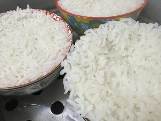nasi kukus siap masak dan gebu