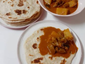 Flatbread ala capati homemade lembut dan nipis