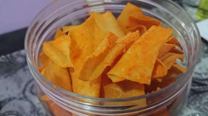 popia cheese rangup bersalut serbuk cheese dan cili