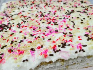 Cheesekut lembut berlapis biskut dan krim keju